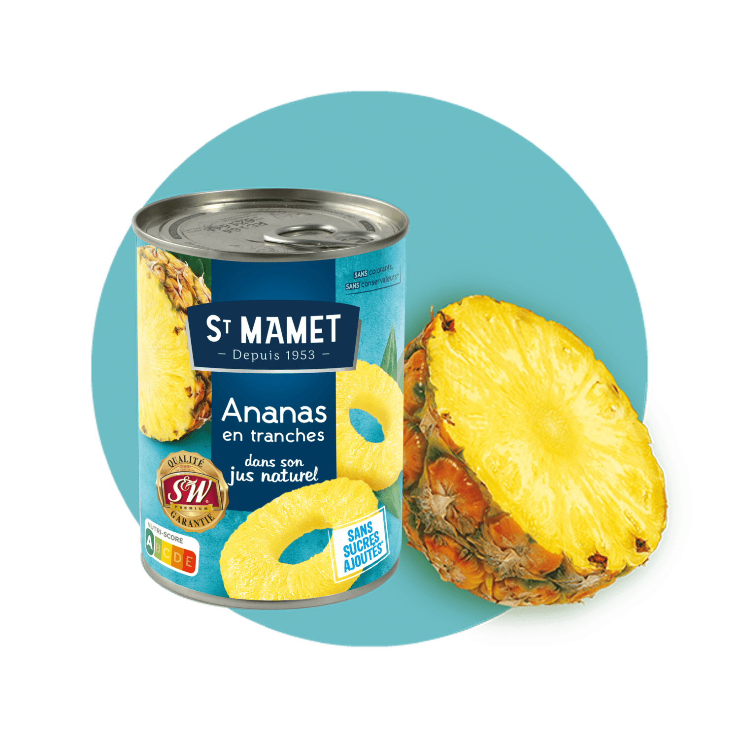 ST MAMET ANANAS EN TRANCHES