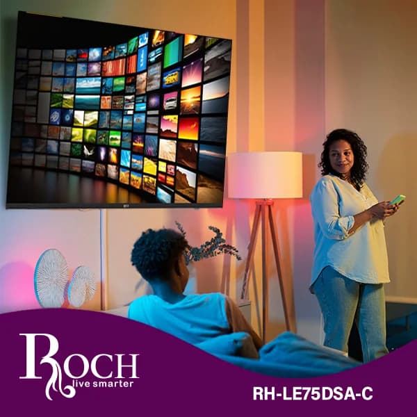 Téléviseur intelligent ROCH 75″ + Android